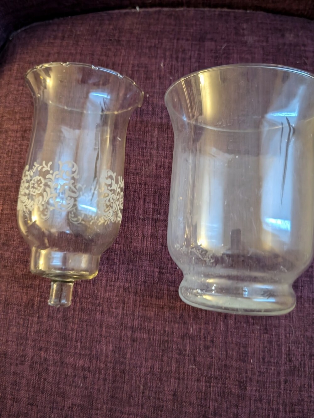 Clear Glass Hurricane Lamp Shades - Decorative Home Accent
